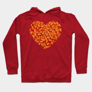 Baked Beans in Red Tomato Sauce Heart Hoodie